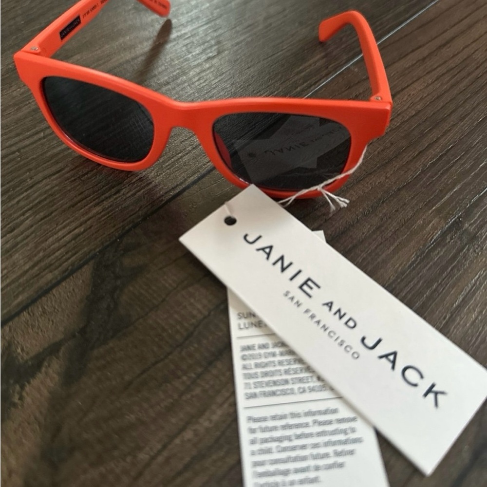 Baby Janie and Jack Bright Orange Sunglasses with Dark Lenses 0-2Y